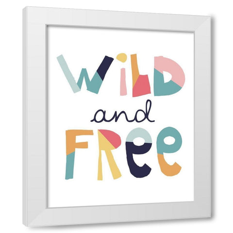 Wild Free Muted White Modern Wood Framed Art Print by McCully, Jennifer
