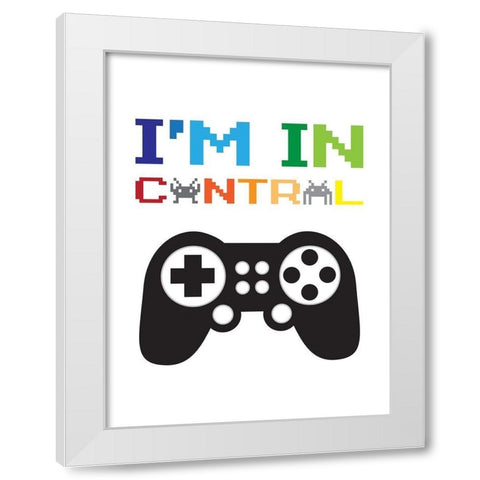 Im In Control 1 White Modern Wood Framed Art Print by McCully, Jennifer