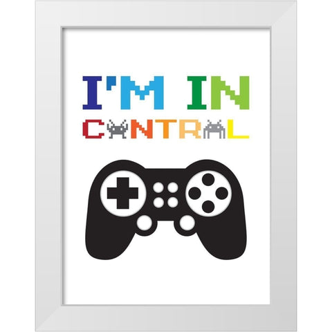 Im In Control 1 White Modern Wood Framed Art Print by McCully, Jennifer