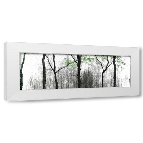Midtown Waterfall White Modern Wood Framed Art Print by Pica, Jeff