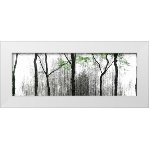 Midtown Waterfall White Modern Wood Framed Art Print by Pica, Jeff
