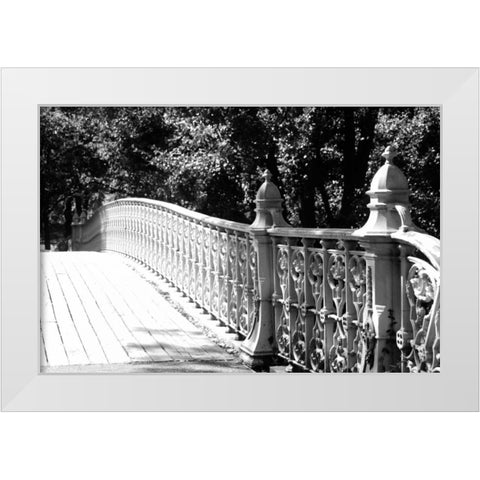 Central Park 1695 White Modern Wood Framed Art Print by Grey, Jace