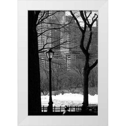 Central Park Concrete Forest White Modern Wood Framed Art Print by Grey, Jace