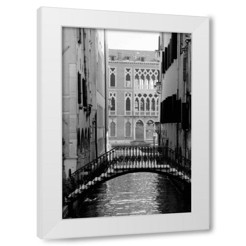 Cinque calli di Venezia 1 White Modern Wood Framed Art Print by Grey, Jace
