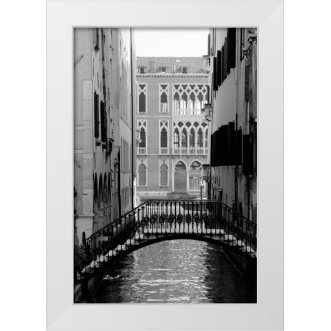 Cinque calli di Venezia 1 White Modern Wood Framed Art Print by Grey, Jace