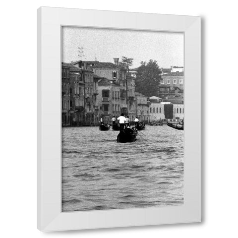 Venice Canal White Modern Wood Framed Art Print by Grey, Jace