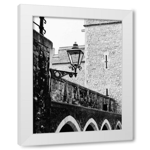 London Travels White Modern Wood Framed Art Print by Grey, Jace