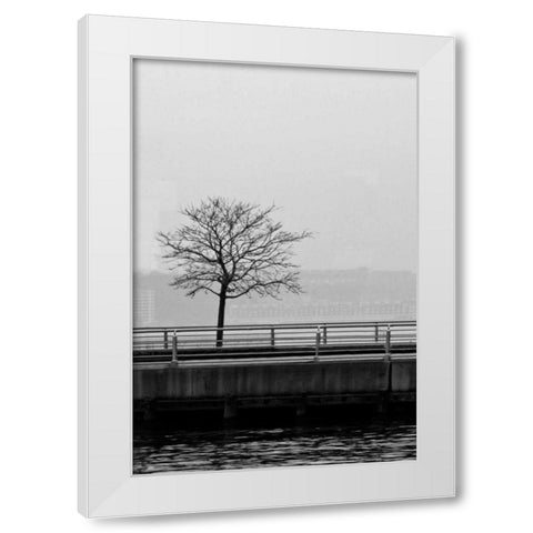Tree View 1 White Modern Wood Framed Art Print by Pica, Jeff