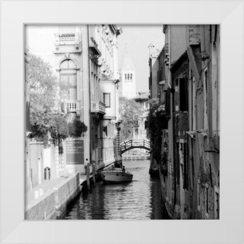 Cinque calli di Venezia 3 White Modern Wood Framed Art Print by Grey, Jace