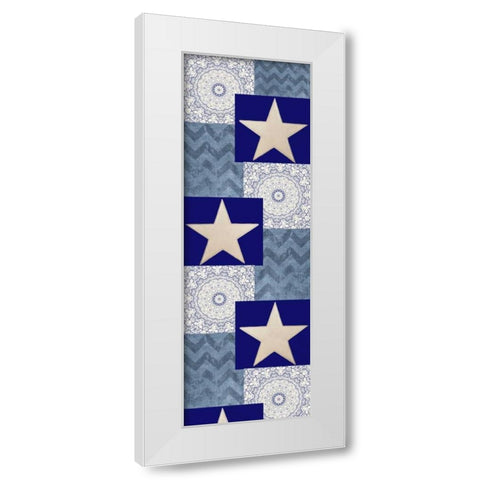 Star Days White Modern Wood Framed Art Print by Allen, Kimberly