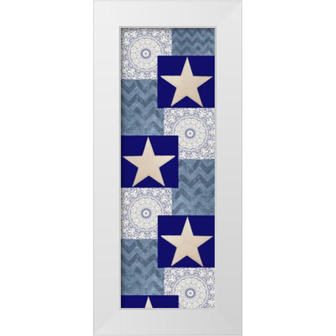 Star Days White Modern Wood Framed Art Print by Allen, Kimberly