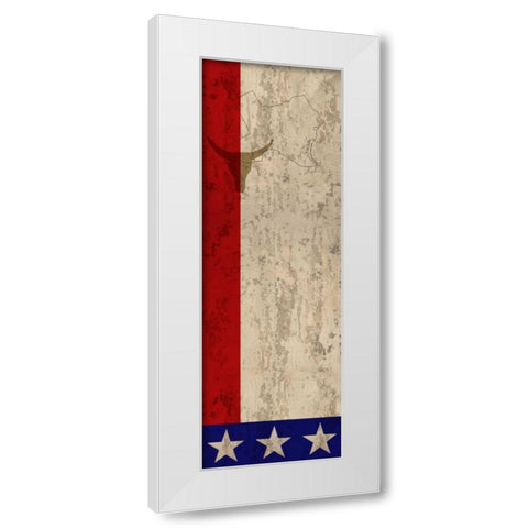 Texas Pride White Modern Wood Framed Art Print by Allen, Kimberly