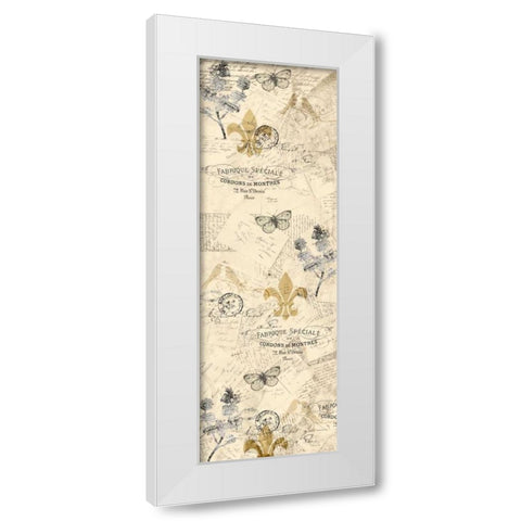 Fluers White Modern Wood Framed Art Print by Allen, Kimberly