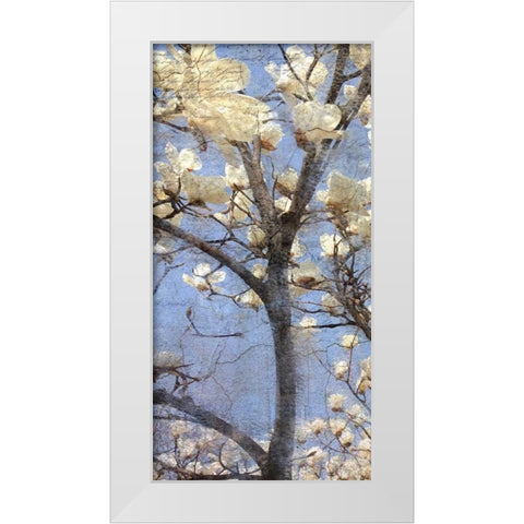 Magnolia Panel 1 White Modern Wood Framed Art Print by Allen, Kimberly