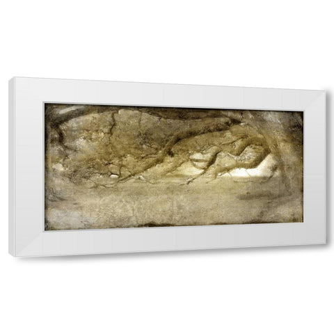 Evergreen Dawn White Modern Wood Framed Art Print by Allen, Kimberly