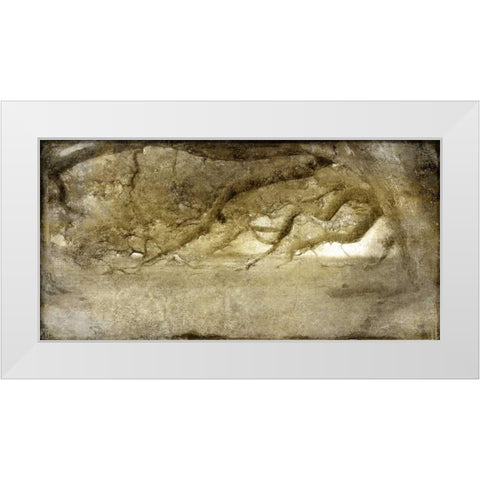 Evergreen Dawn White Modern Wood Framed Art Print by Allen, Kimberly