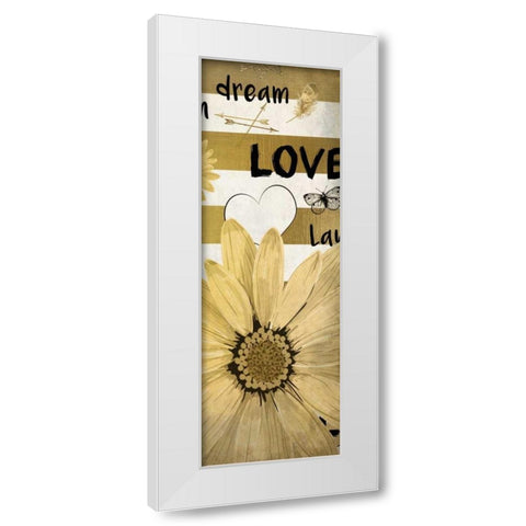 Dream Love White Modern Wood Framed Art Print by Allen, Kimberly
