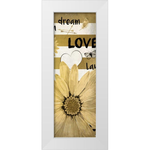 Dream Love White Modern Wood Framed Art Print by Allen, Kimberly