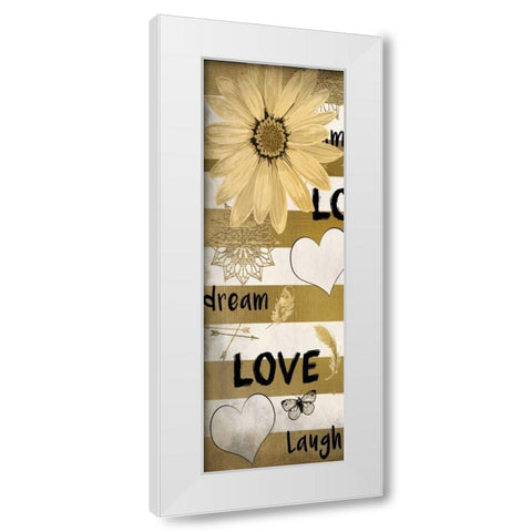 Dream Love 2 White Modern Wood Framed Art Print by Allen, Kimberly