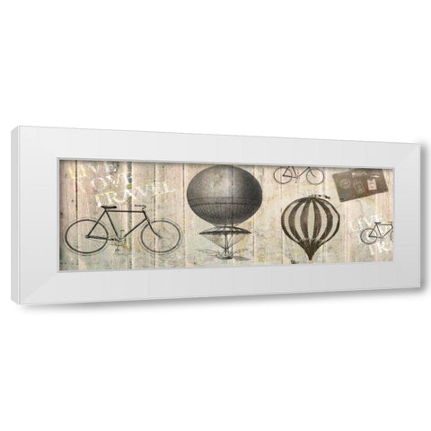 Live Love Travel 1 White Modern Wood Framed Art Print by Allen, Kimberly