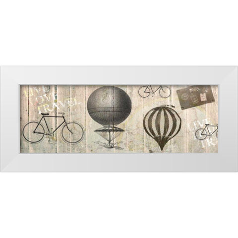 Live Love Travel 1 White Modern Wood Framed Art Print by Allen, Kimberly