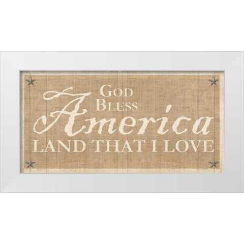 Americana 5 White Modern Wood Framed Art Print by Allen, Kimberly