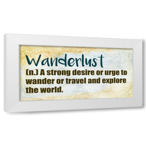 Wander 3 White Modern Wood Framed Art Print by Allen, Kimberly