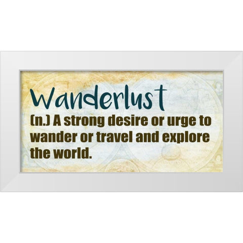 Wander 3 White Modern Wood Framed Art Print by Allen, Kimberly