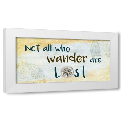 Wander 4 White Modern Wood Framed Art Print by Allen, Kimberly