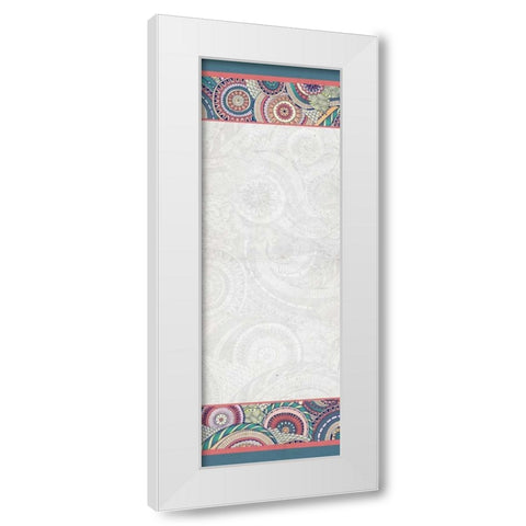 Happy Coral White Modern Wood Framed Art Print by Allen, Kimberly