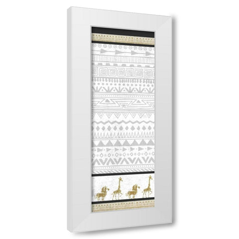 Tribal Day White Modern Wood Framed Art Print by Allen, Kimberly