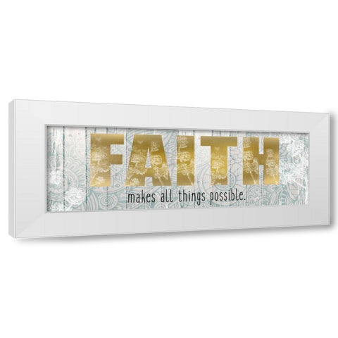 Faith Makes All Things White Modern Wood Framed Art Print by Allen, Kimberly