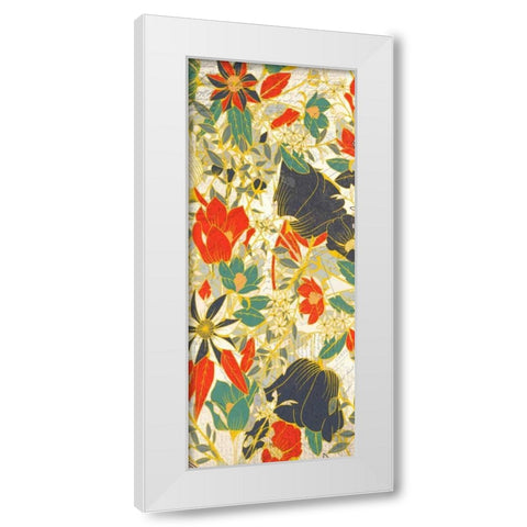 Carte Postale Blooms Henna 2 White Modern Wood Framed Art Print by Allen, Kimberly