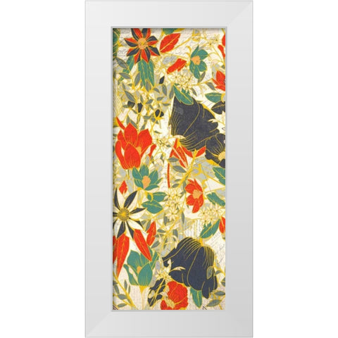 Carte Postale Blooms Henna 2 White Modern Wood Framed Art Print by Allen, Kimberly