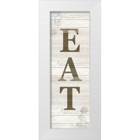 Floral Eats White Modern Wood Framed Art Print by Allen, Kimberly