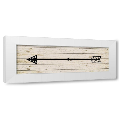 Arrow 1 White Modern Wood Framed Art Print by Allen, Kimberly