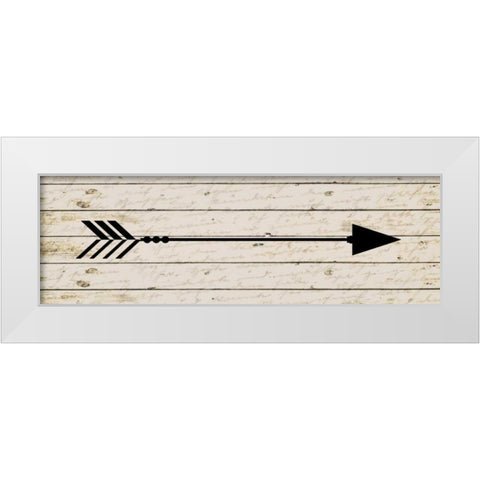 Arrow 2 White Modern Wood Framed Art Print by Allen, Kimberly