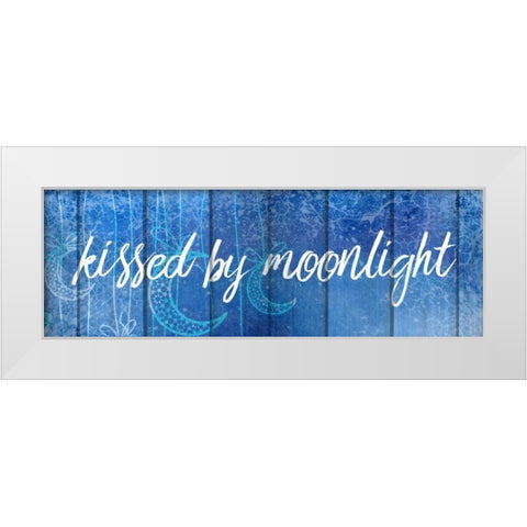 Kissed By Moonlight White Modern Wood Framed Art Print by Allen, Kimberly
