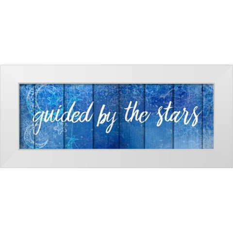 Guided by the Stars White Modern Wood Framed Art Print by Allen, Kimberly