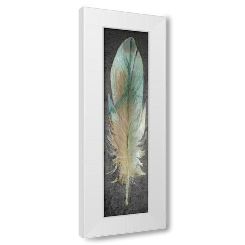 Feathered Love 1 White Modern Wood Framed Art Print by Allen, Kimberly