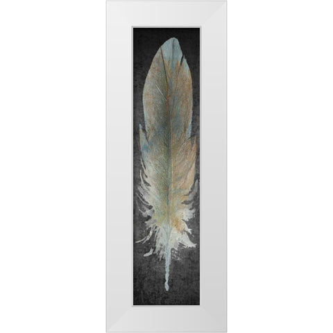 Feathered A White Modern Wood Framed Art Print by Allen, Kimberly