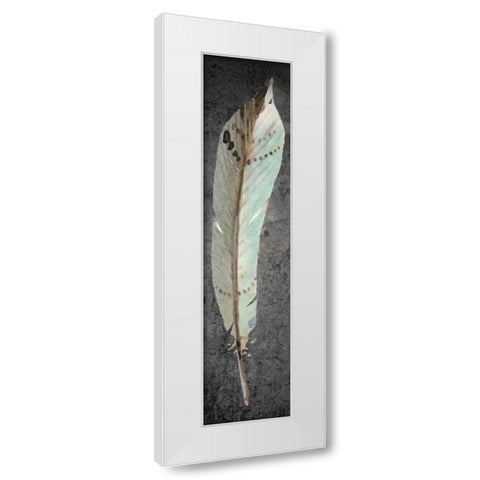 Feathered Love 2 White Modern Wood Framed Art Print by Allen, Kimberly