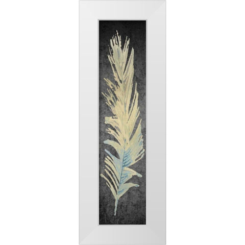 Feather on Black 3 White Modern Wood Framed Art Print by Allen, Kimberly