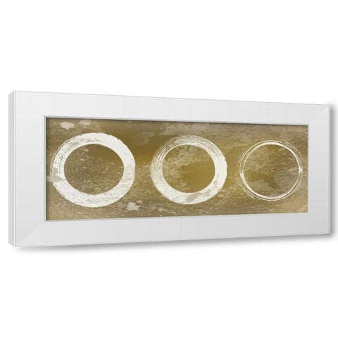 Circle of Time White Modern Wood Framed Art Print by Allen, Kimberly