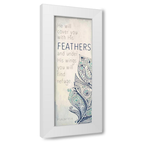 He Will B White Modern Wood Framed Art Print by Allen, Kimberly