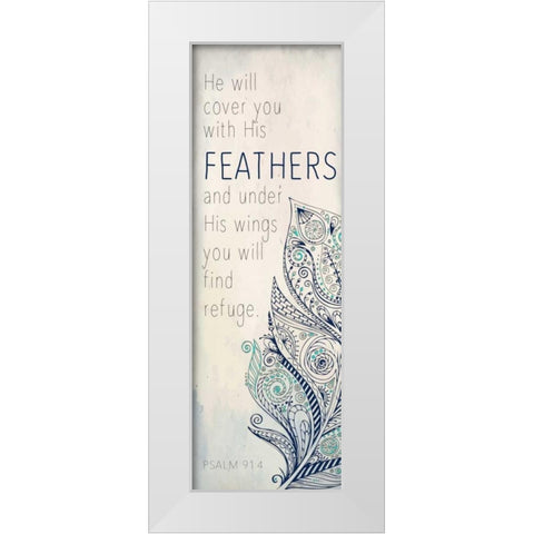 He Will B White Modern Wood Framed Art Print by Allen, Kimberly