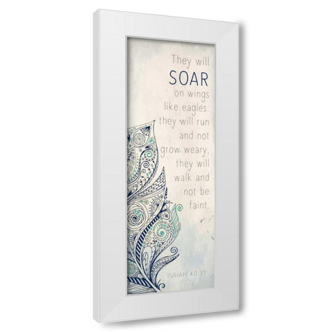 They Will B White Modern Wood Framed Art Print by Allen, Kimberly