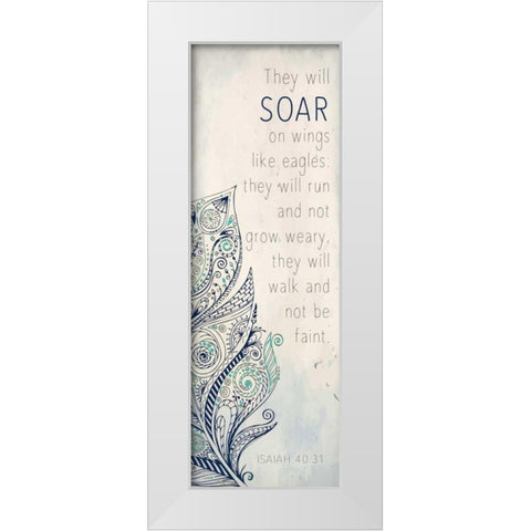 They Will B White Modern Wood Framed Art Print by Allen, Kimberly