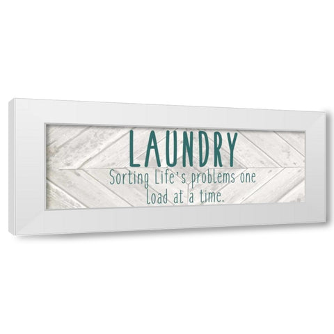 Laundry Sorting White Modern Wood Framed Art Print by Allen, Kimberly