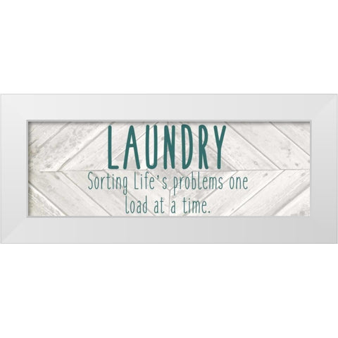 Laundry Sorting White Modern Wood Framed Art Print by Allen, Kimberly